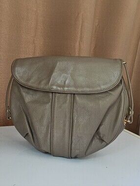 NWOT Vintage 1980s TANO Brown Leather Flap Crossbody Bag